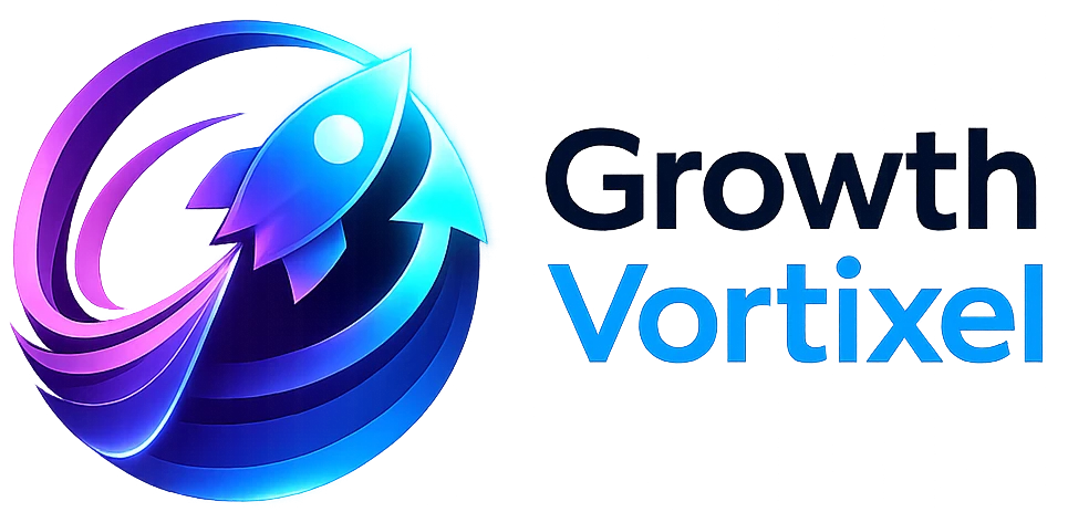 Logo Growth Vortixel